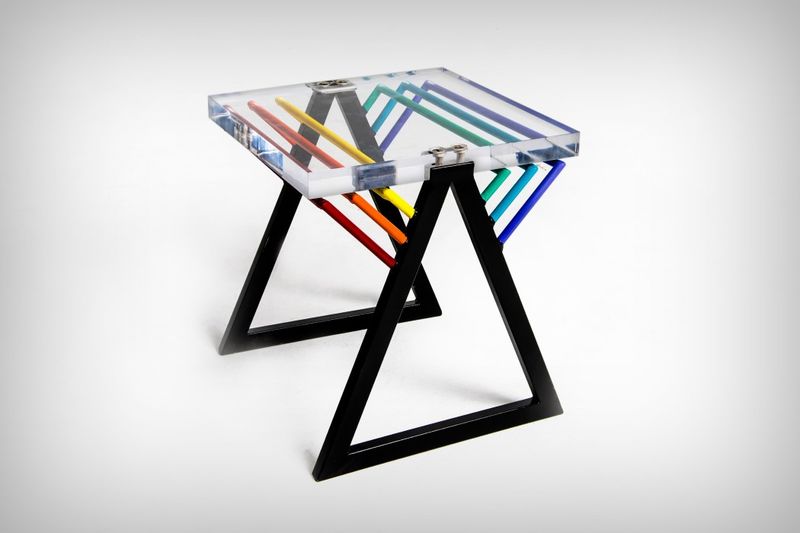 Album Cover-Inspired Stools