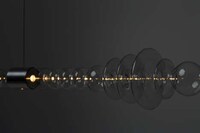 Meter-Long Sculptural Glass Lamps Image 4