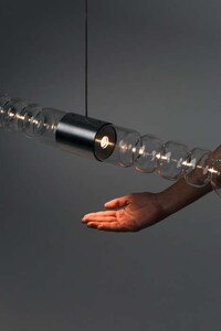 Meter-Long Sculptural Glass Lamps Image 5