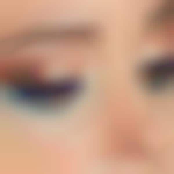 Whimsical Multi-Colored Eyelashes