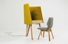 Enveloping Private Work Desks