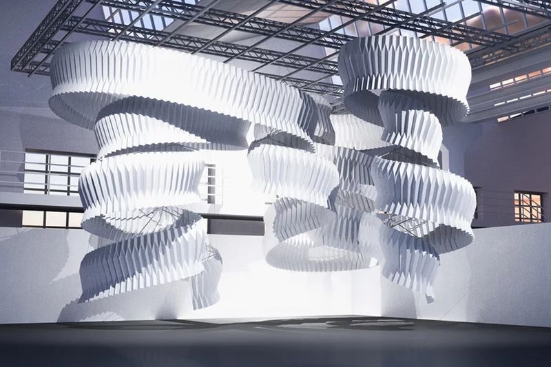 Air-Purifying Origami Sculptures