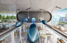 Efficient Hyperloop Cargo Networks