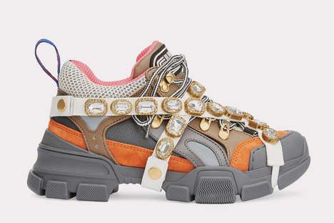 Chunky Bejeweled Sneakers