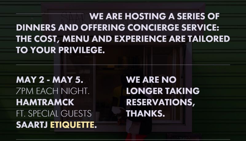 Social Experiment Restaurant Pop-Ups