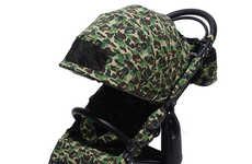 Camouflage-Patterned Baby Strollers