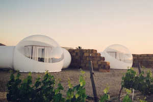 Glamorous Outdoor Bubble Hotels