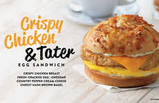 Cheesy Hash Brown Bagels
