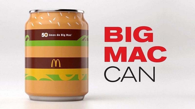 Burger-Inspired Soda Cans