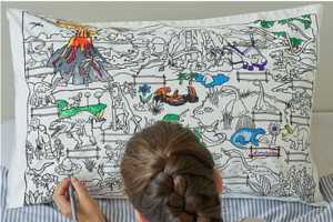 Dinosaur-Themed DIY Pillowcases