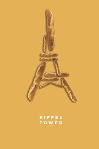 Food-Based Landmark Illustrations Image 4