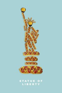 Food-Based Landmark Illustrations Image 8