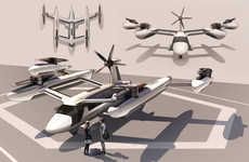Futuristic Aerial Taxi Services