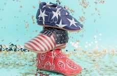 Independence Day Baby Moccasins