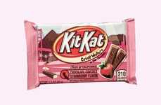 Strawberry-Filled Chocolate Bars