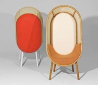 Midcentury Boho Lounge Chairs Image 3