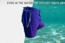 Waterproof Pocket Swim Trunks