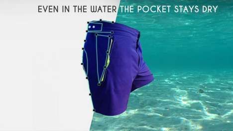 Waterproof Pocket Swim Trunks
