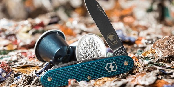 Eco Friendly Swiss Army Knives recycled nespresso capsules