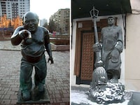 Peeing Public Statues Image 2