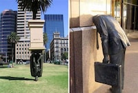 Peeing Public Statues Image 3