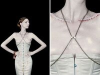 Models Wearing Raw Meat Image 5