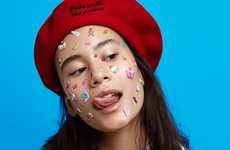 Sticker-Adorned Beauty Portraits