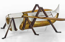 Grasshopper-Shaped Home Bars