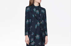 Wool Floral-Printed Suits