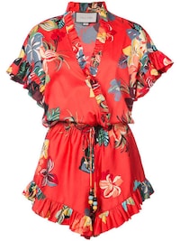 Ruffled Floral Playsuits Image 2