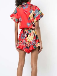 Ruffled Floral Playsuits Image 3