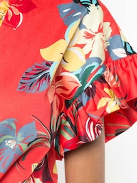 Ruffled Floral Playsuits Image 4
