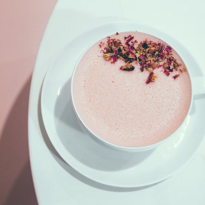 Beautifying Rose Lattes