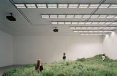 Grass-Inspired Indoor Pavilions