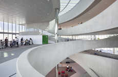 Swirling Concrete Interiors