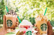 Rich Whipped Strawberry Beverages