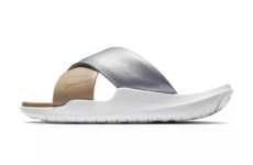 Metallic Slip-On Sandals