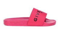 Boldly Branded Hot Pink Slides Image 3