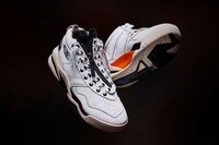 Stonewashed Leather Sneakers Image 2