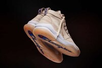Stonewashed Leather Sneakers Image 3