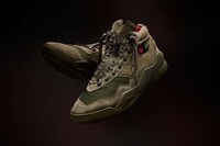 Stonewashed Leather Sneakers Image 5