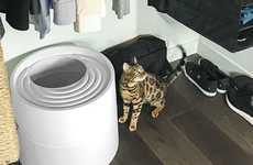 Circular Designer Litter Boxes