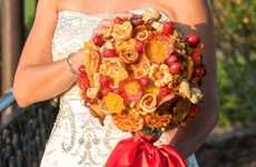 Pizza-Themed Wedding Bouquets