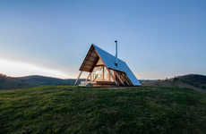 Tent-Shaped Hut Rentals
