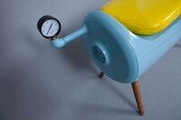 Upcycled Water Heater Seating Image 4