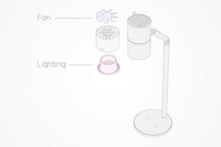 Stylish Workstation Cooling Lamps Image 5