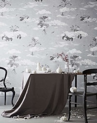 Intricate Hand-Painted Wallpaper Designs Image 7