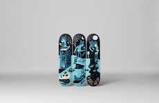 Quirky Illustrated Skateboards