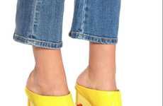 Vibrantly Chic Leather Mules