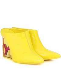 Vibrantly Chic Leather Mules Image 2
